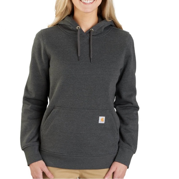 Carhartt Tops - NWT Carhartt Dark Gray Hoodie Relaxed Fit